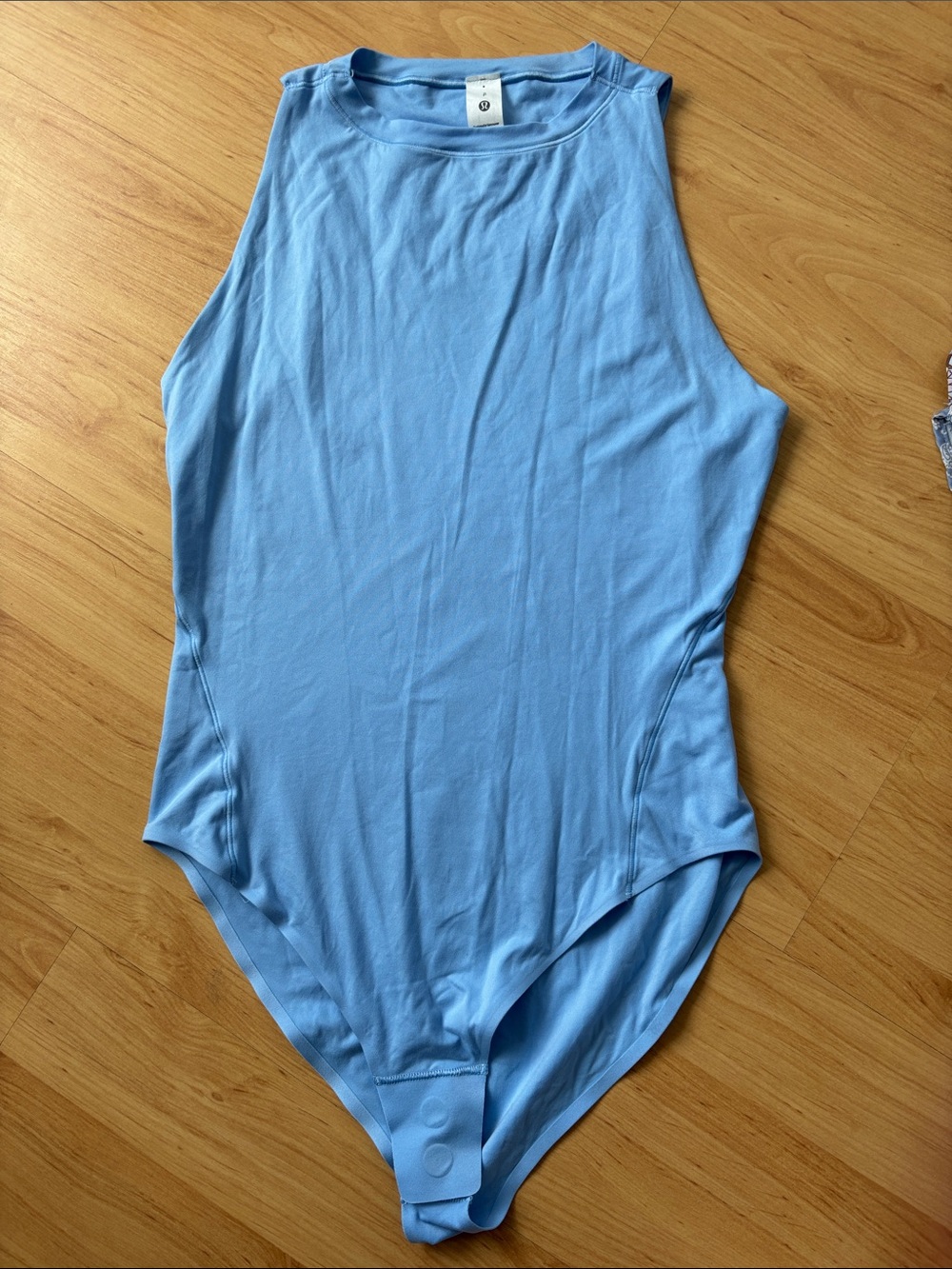 lululemon athletica Sky Blue Sleeveless Bodysuit